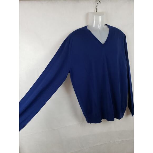 EUC Ermenegildo Zenga Men's Blue Long Sleeve Shirt Thin Stretch Lightweight XL - Picture 2 of 6